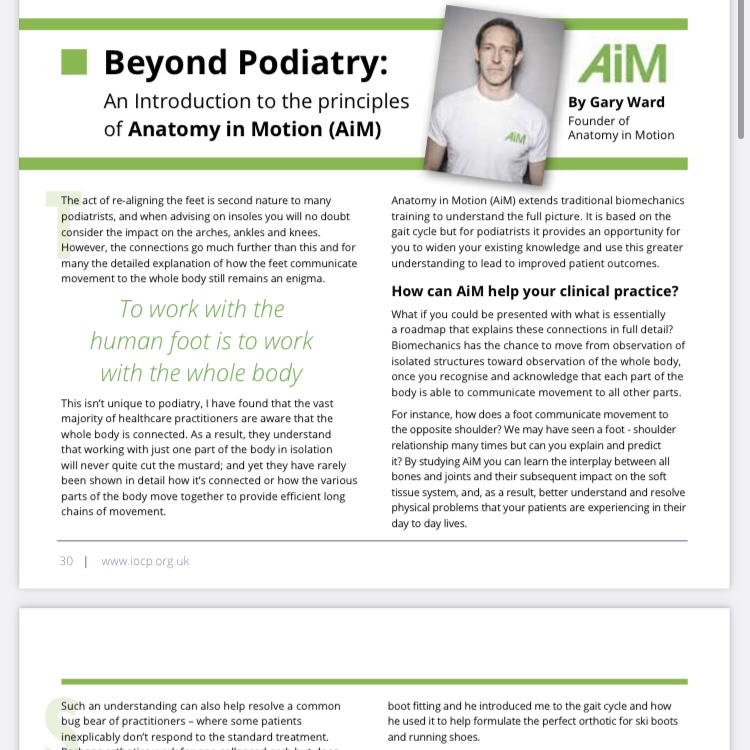 Gary Ward Podiatry Review Article